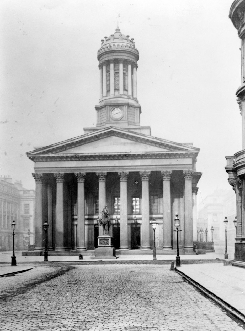 Royal Exchange Square, Glasgow, ca. 1895 af Scottish Photographer