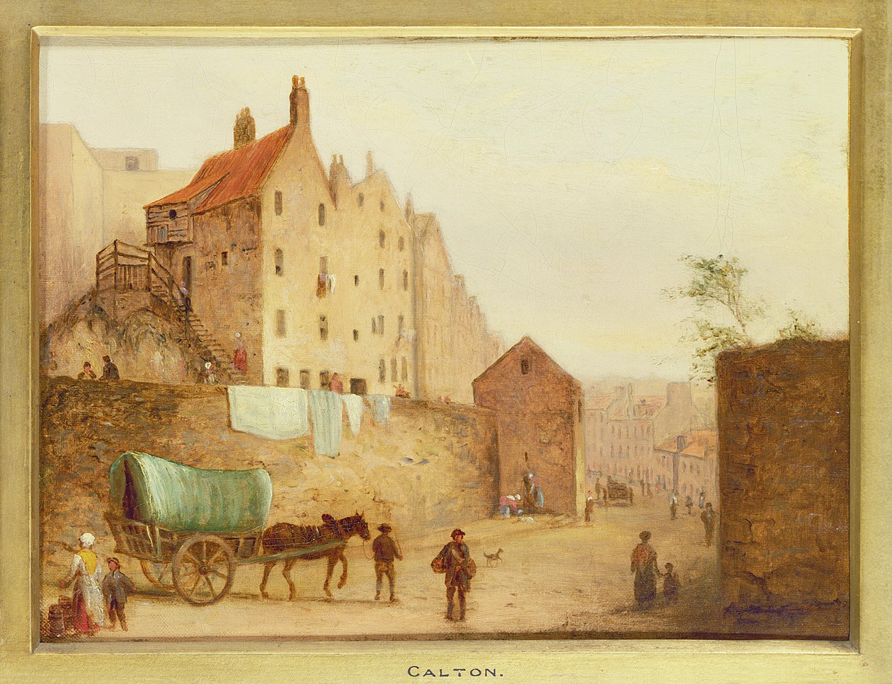 Calton, detalje fra Edinburgh: Ni udsigter over den gamle bydel af Scottish School