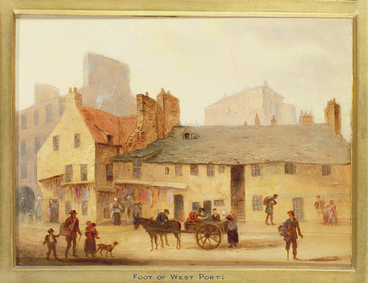 Foden af West Port, detalje fra Edinburgh: Ni udsigter over den gamle bydel af Scottish School