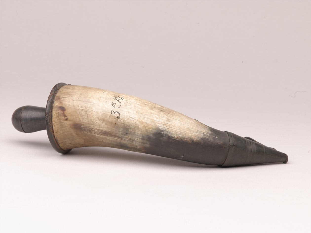 Pulverhorn, 1775 ca af Scottish School