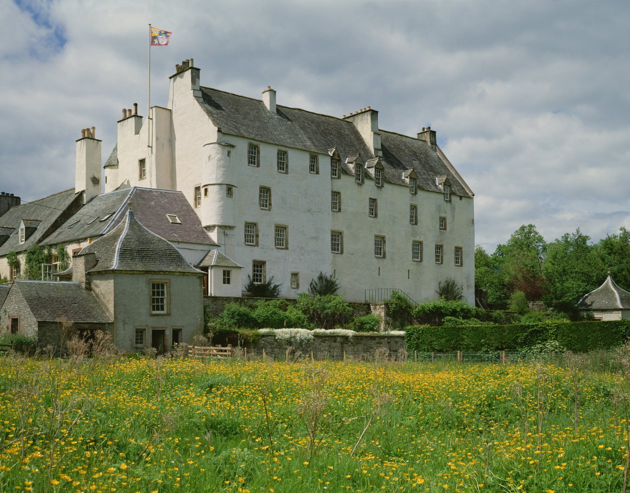 Udsigt over Traquair House af Scottish School