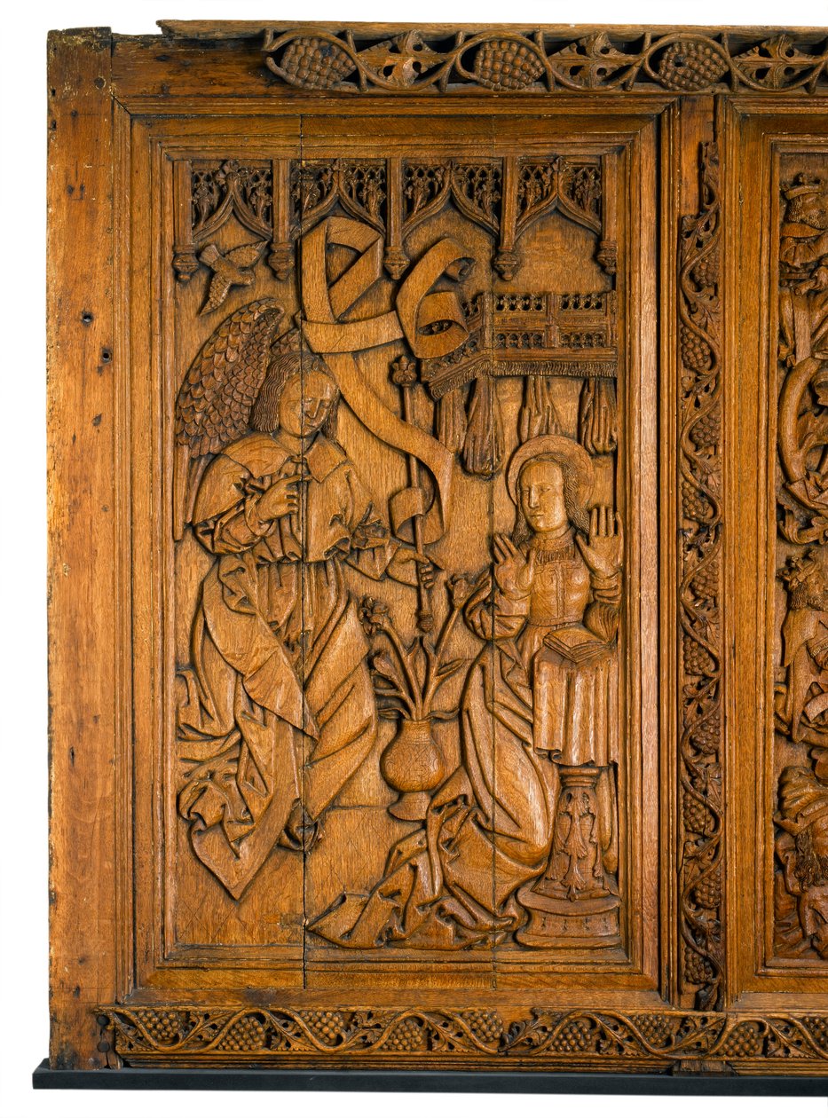 Bebudelse fra Beaton Panels, 1524-37 af Scottish School