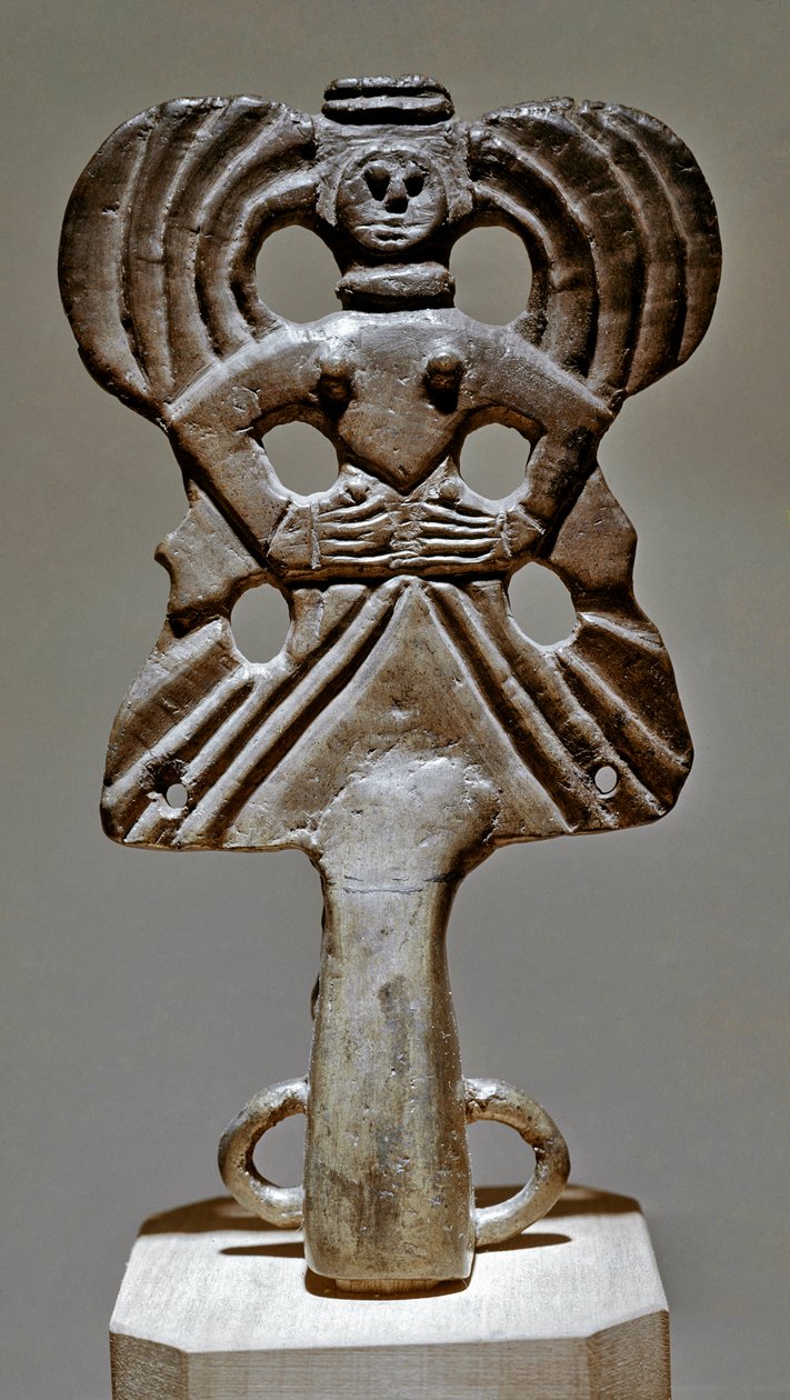 Art Scythian (Scythian civilisation eller Scythia): bronze tank ornament fra Ukraine, 5. - 3. århundrede f.Kr. Sankt Petersborg, Eremitagemuseet af Scythian
