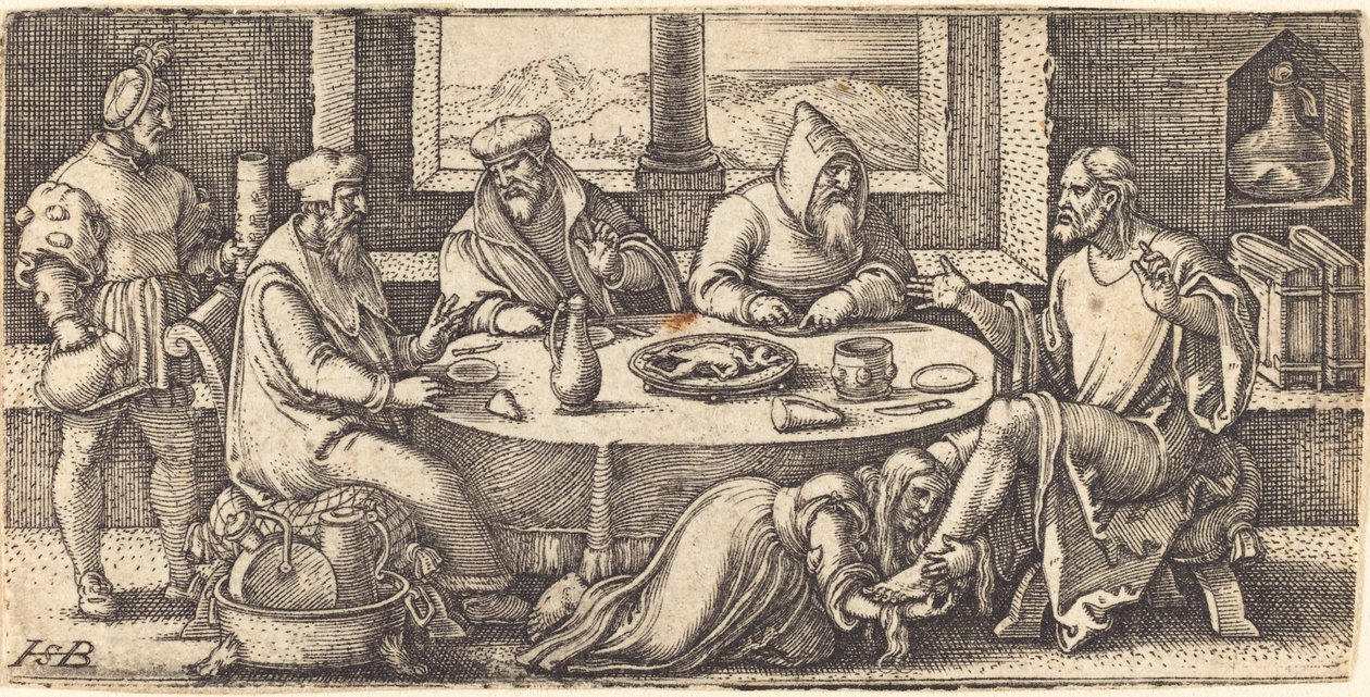 Kristus i farisæeren Simons hus af Sebald Beham