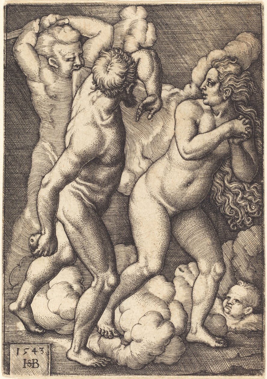 Udvisning fra paradis af Sebald Beham