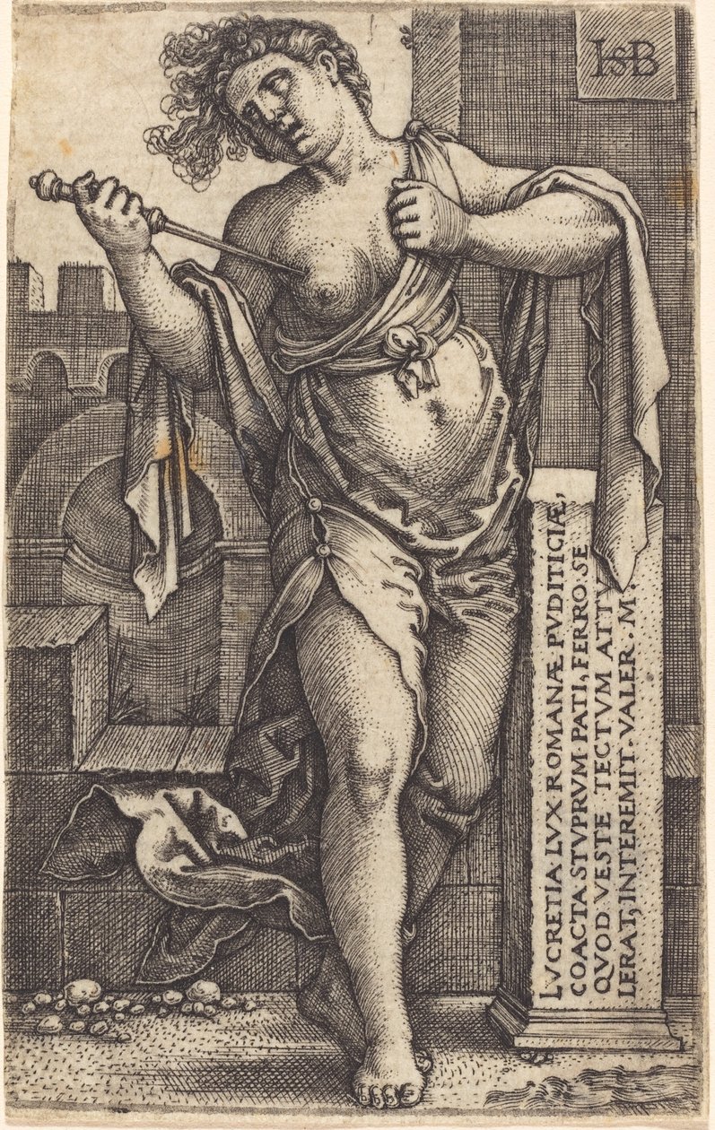 Lucretia stående af Sebald Beham