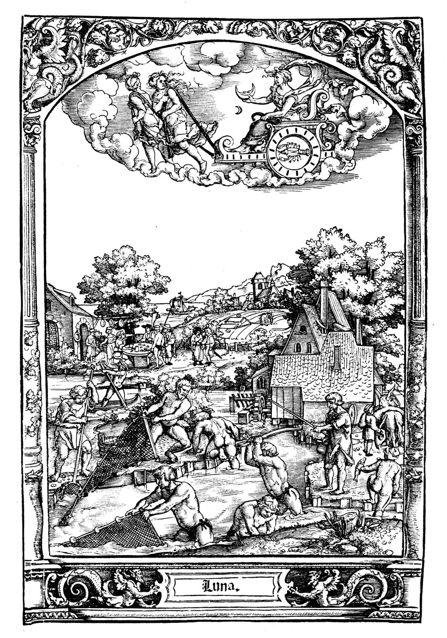 Luna, 1531 af Sebald Beham