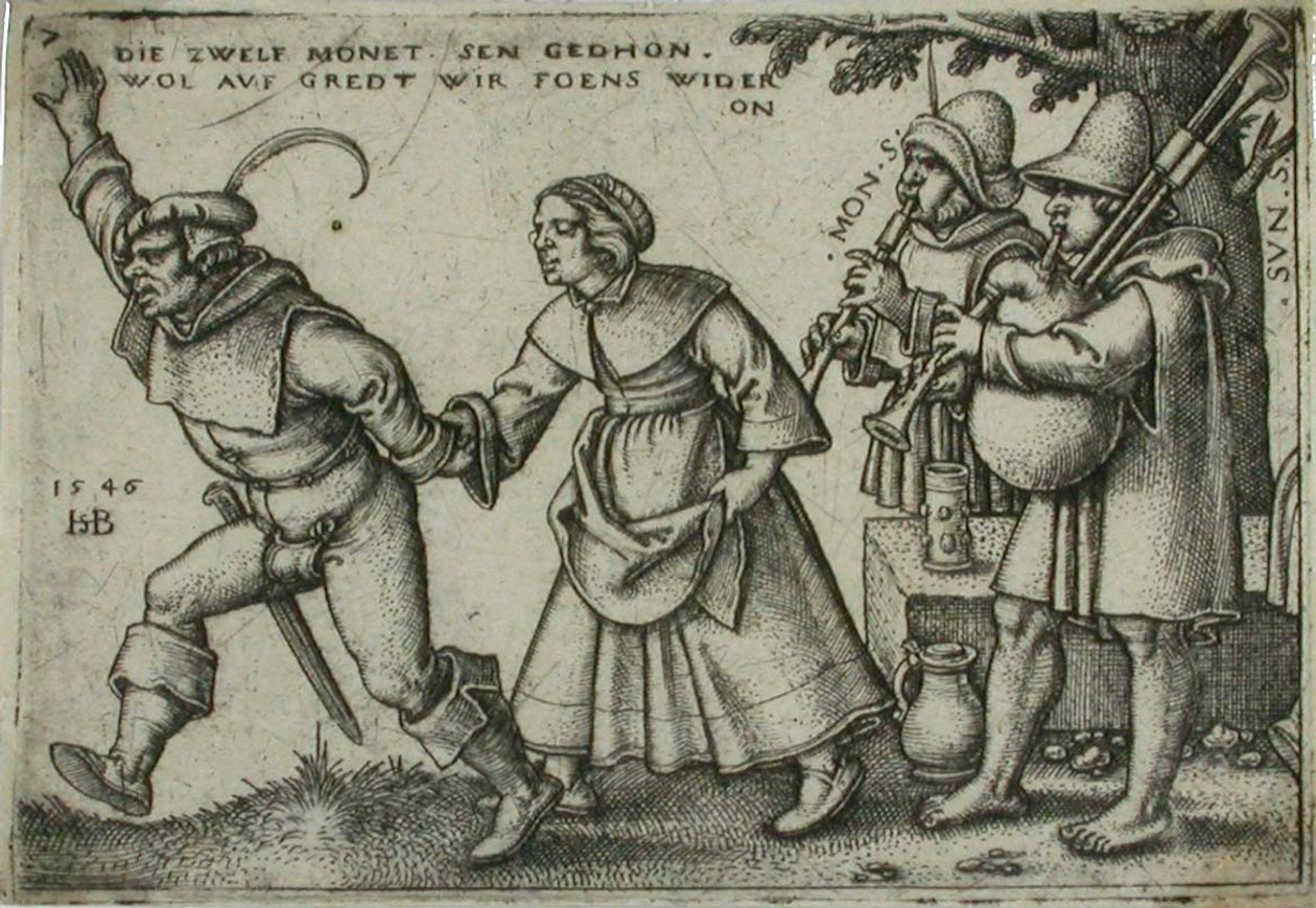 Bryllup på landet, 7 af Sebald Beham