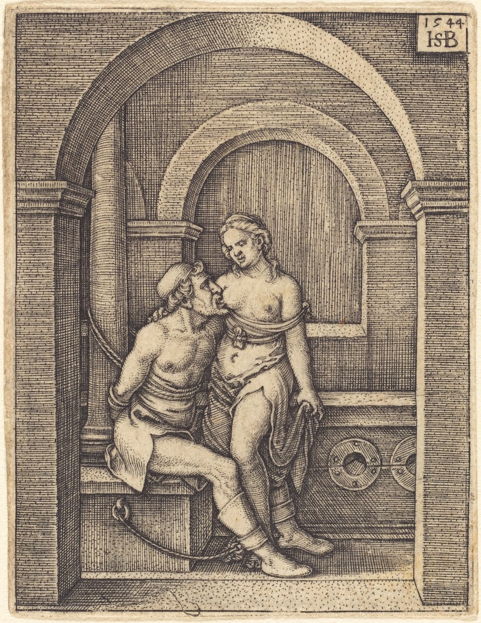 Simon og hans datter (Cimon og Pero) af Sebald Beham