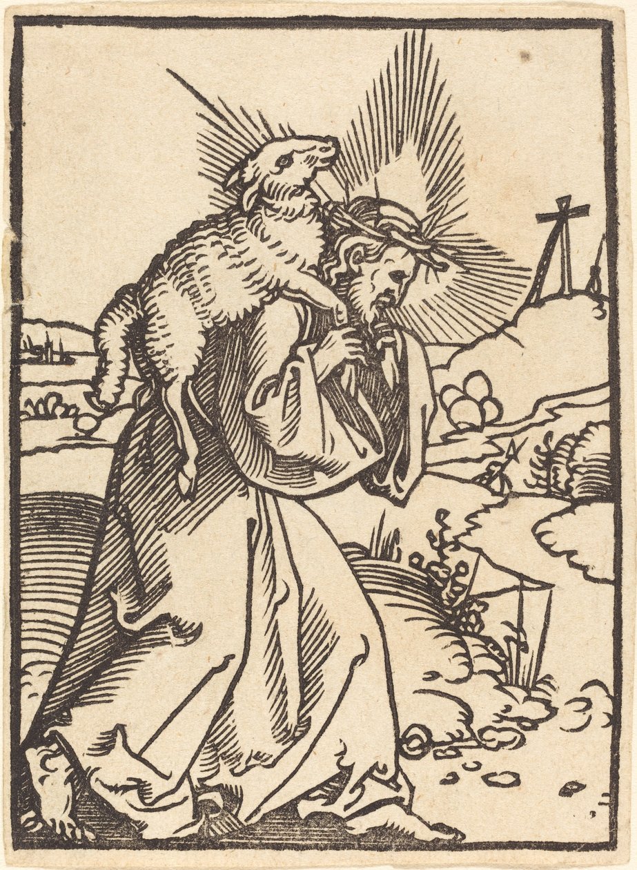 Den gode hyrde af Sebald Beham