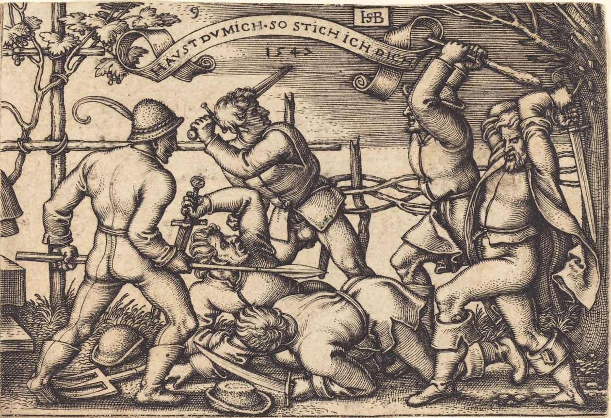 Bondekampen af Sebald Beham