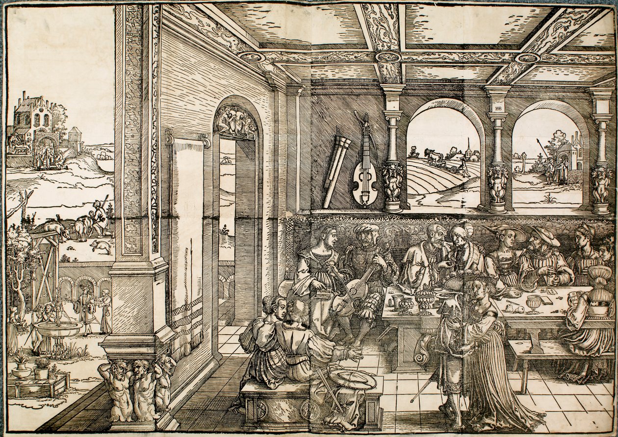 Den fortabte søn, 1500-tallet af Sebald Beham