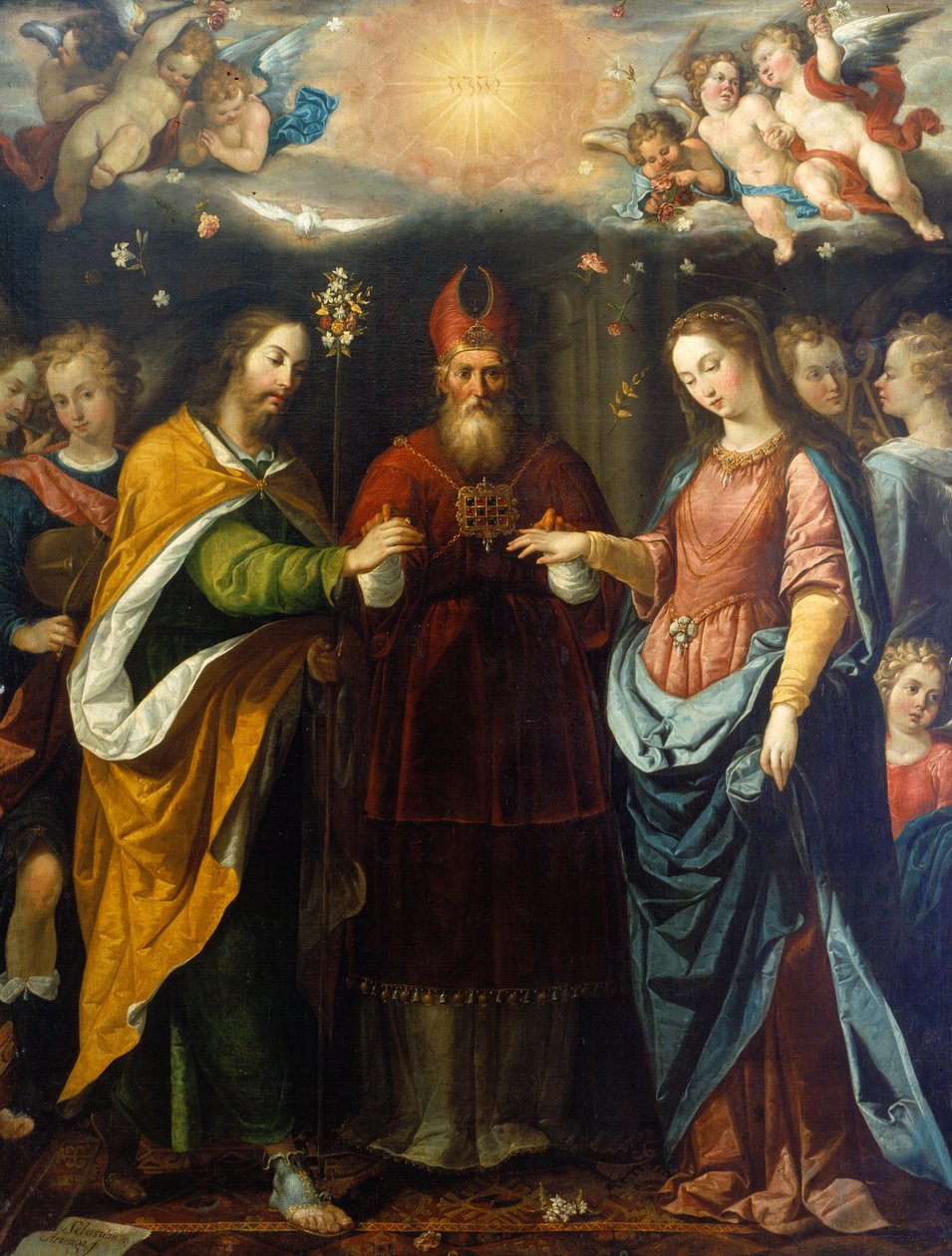 Jomfruens trolovelse af Sebastian Lopez de Arteaga