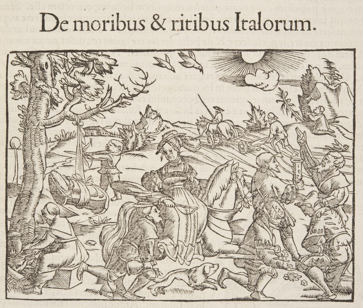 Cosmographia, detalje af Fol 201, 1544 af Sebastian Munster