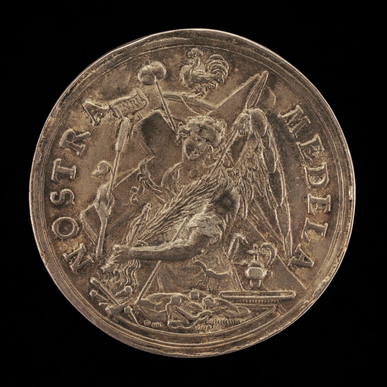 Engel med lidenskabens instrumenter [omvendt], 1631. af Sebastian Dadler