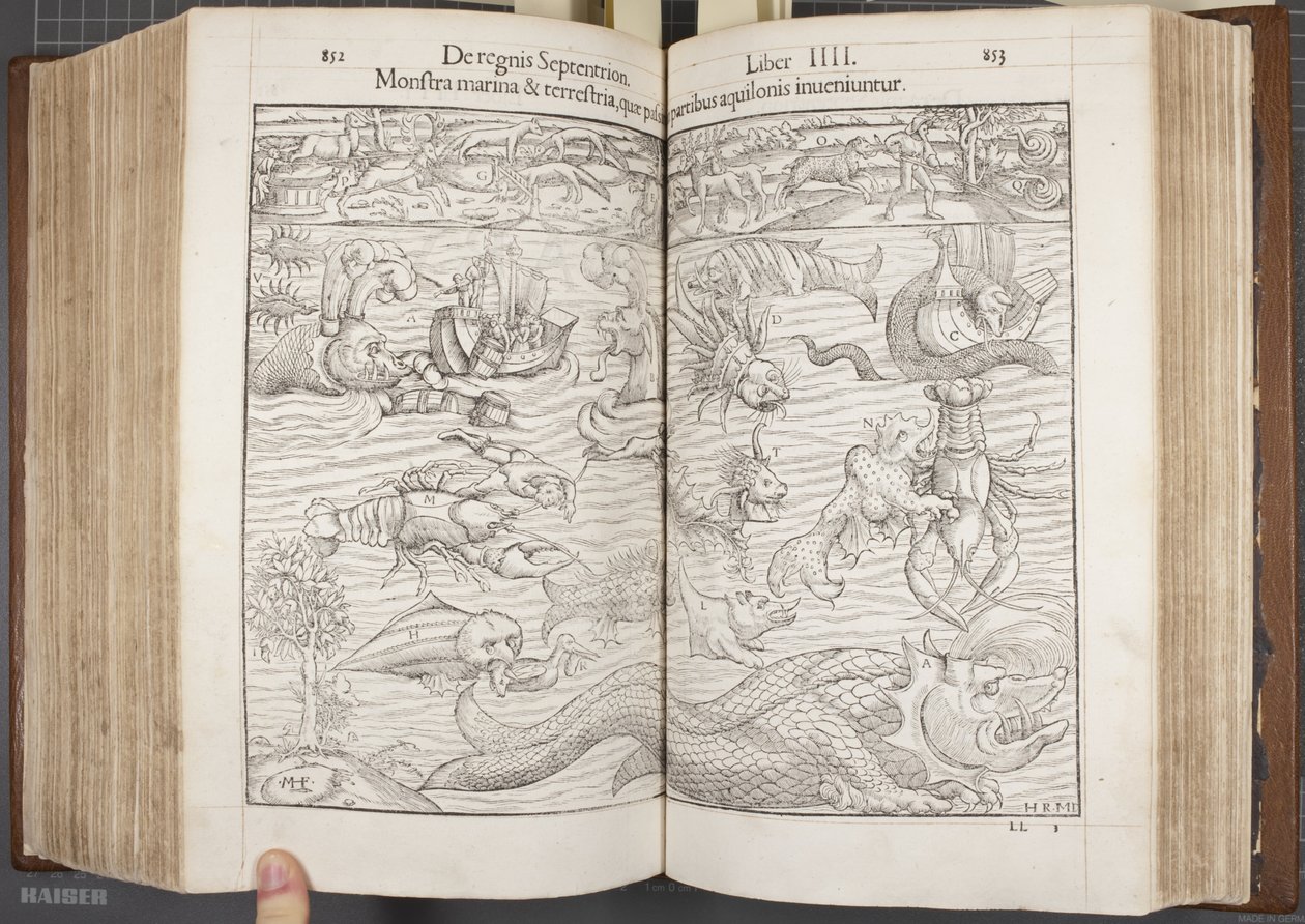 Cosmographia, Fol 852-853, 1544 af Sebastian Munster