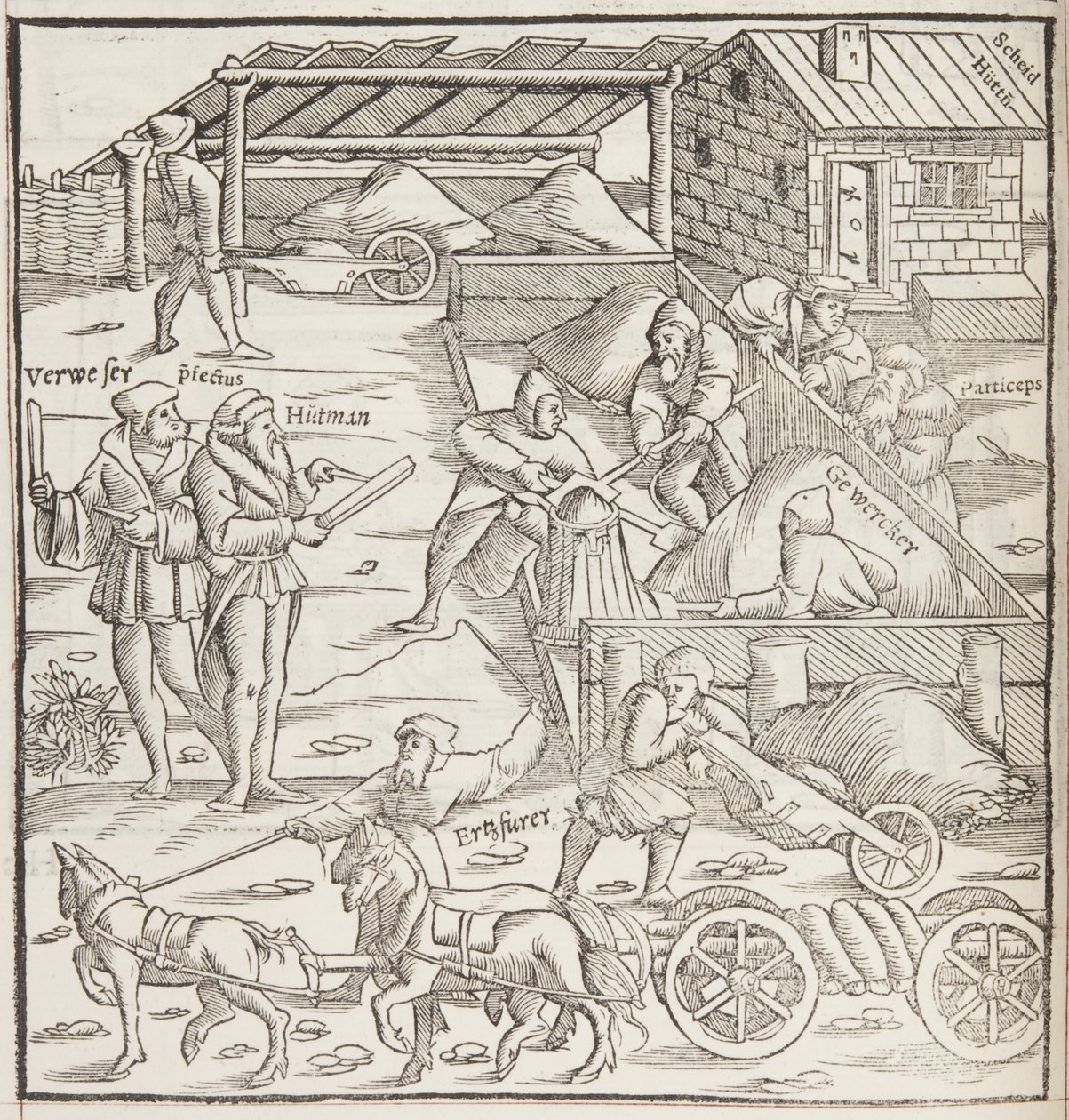 Cosmographia, detalje af Fol 436 (gravering) af Sebastian Munster
