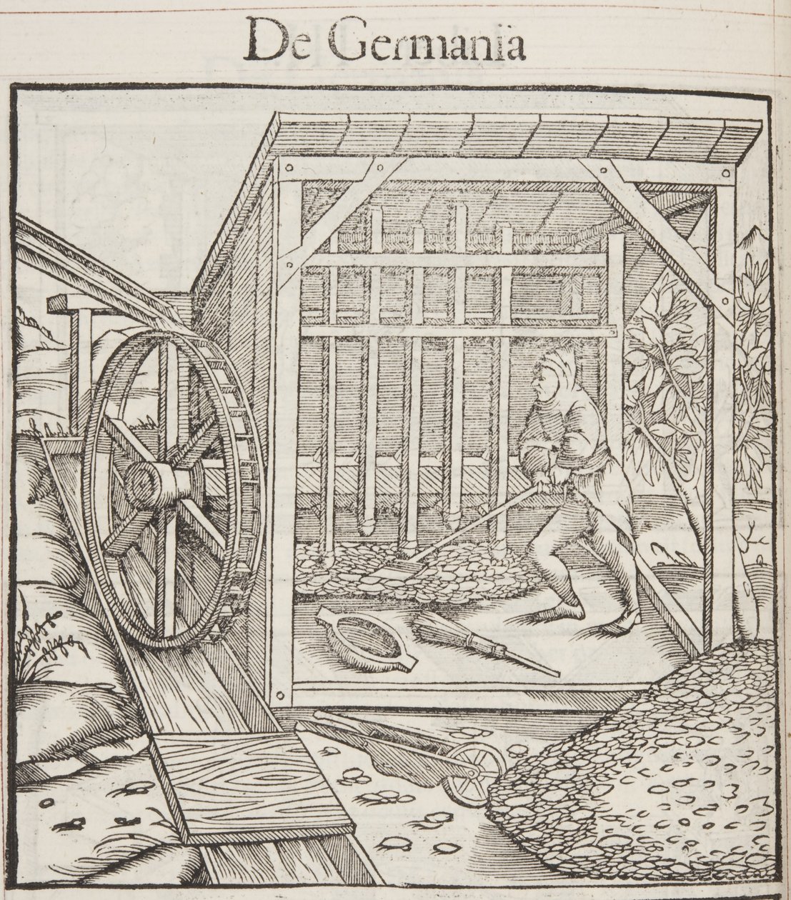 Cosmographia, detalje af Fol 43 af Sebastian Munster
