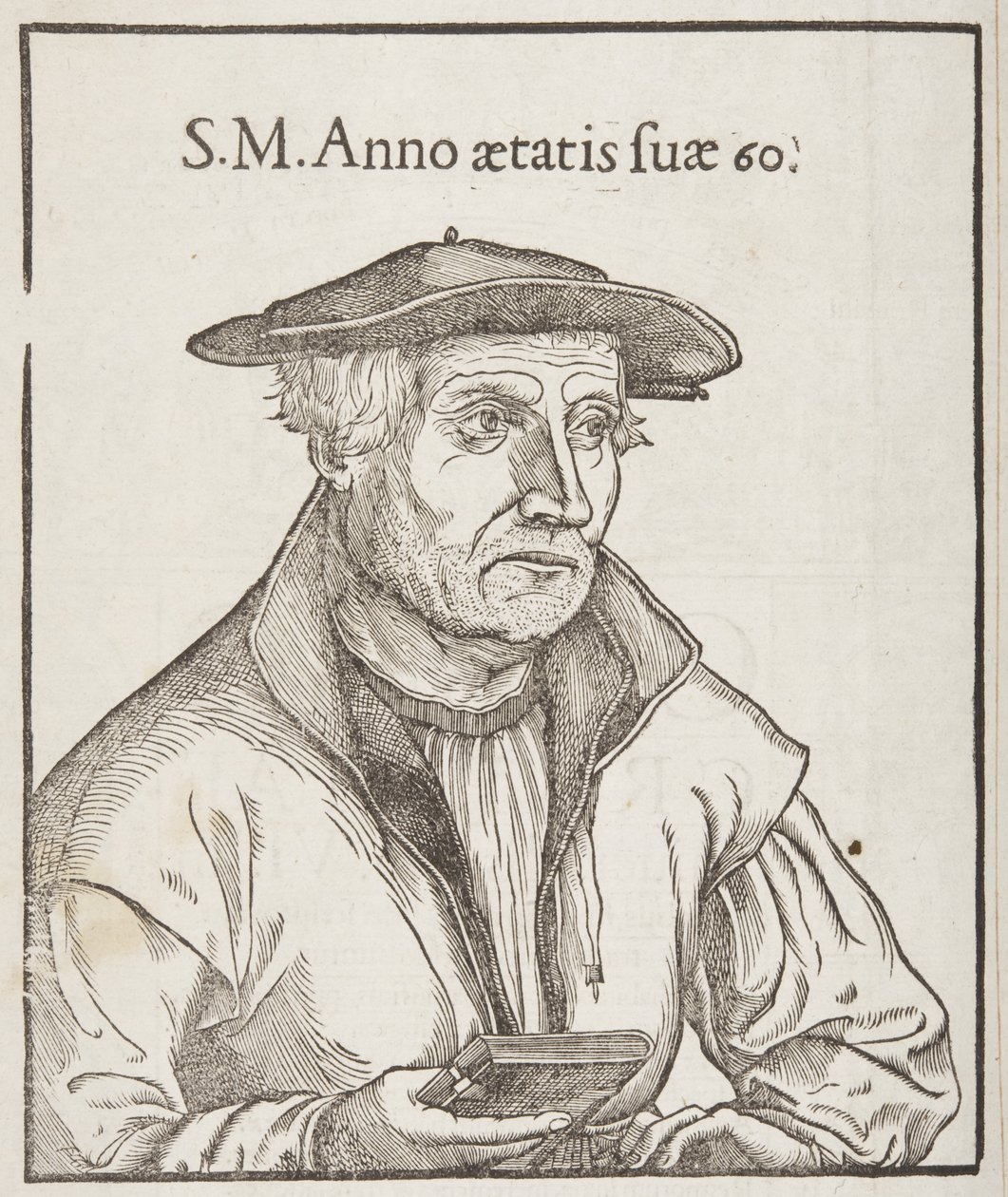 Cosmographia, bagside af titelblad, 1544 af Sebastian Munster