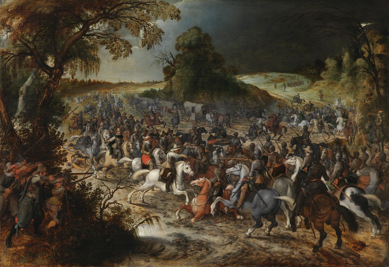 Rytterfægtning af Sebastian Vrancx