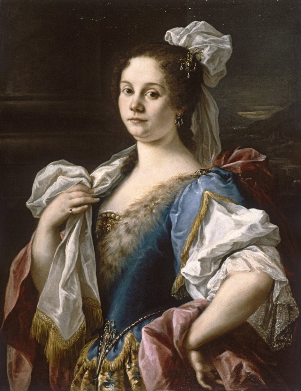 Portræt af en adelskvinde, ca. 1750 af Sebastiano Ceccarini