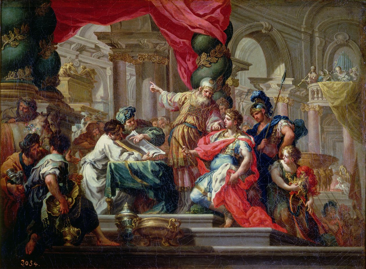 Alexander den Store i Jerusalems tempel, ca. 1750 af Sebastiano Conca