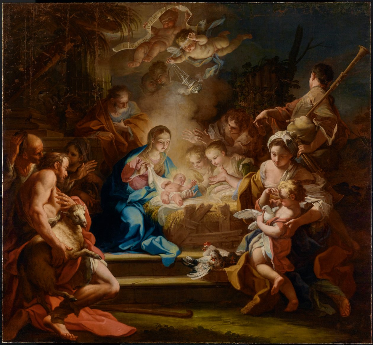 Tilbedelsen af hyrderne af Sebastiano Conca