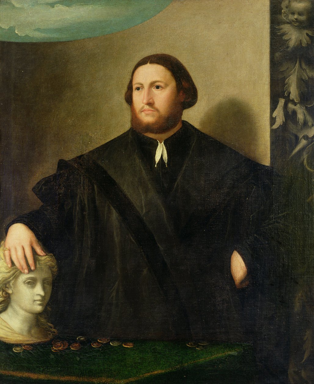 Portræt af Raphaele Grassi af Sebastiano Florigerio