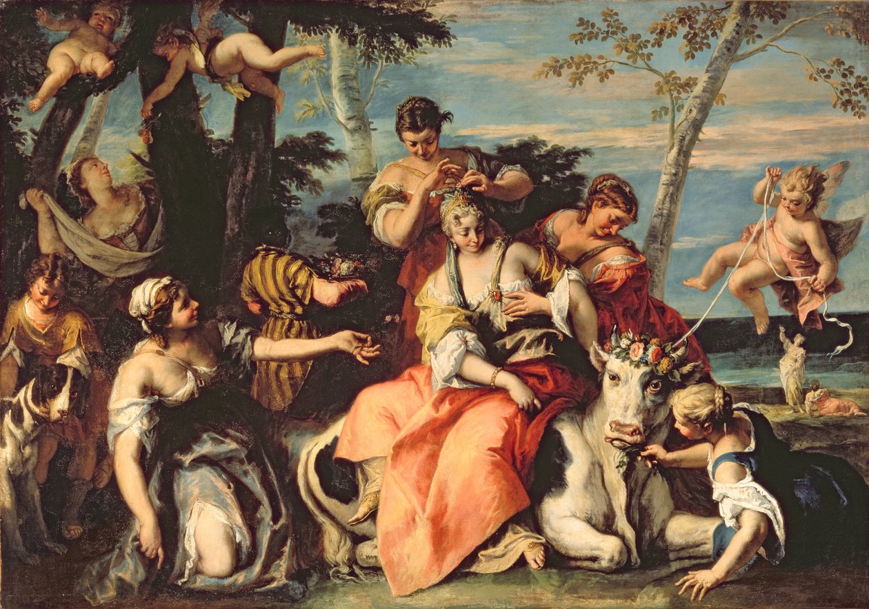 Europas voldtægt af Sebastiano Ricci