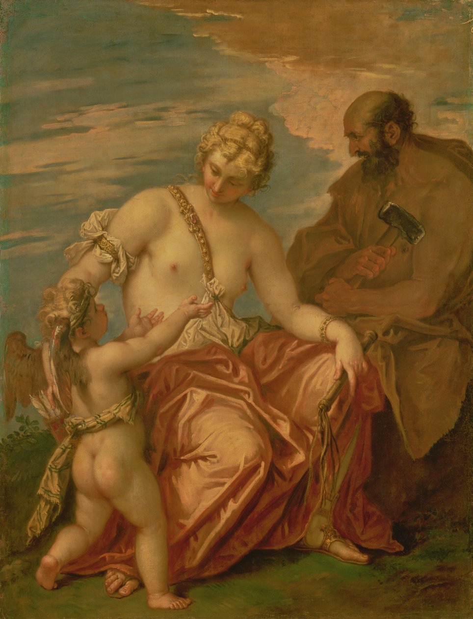 Venus, Vulkan og Amor, 1705-06 af Sebastiano Ricci