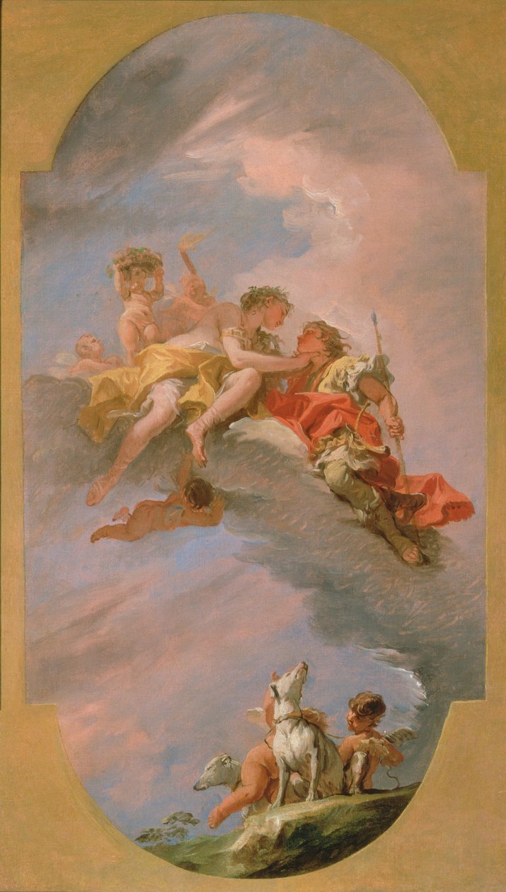 Venus og Adonis af Sebastiano Ricci