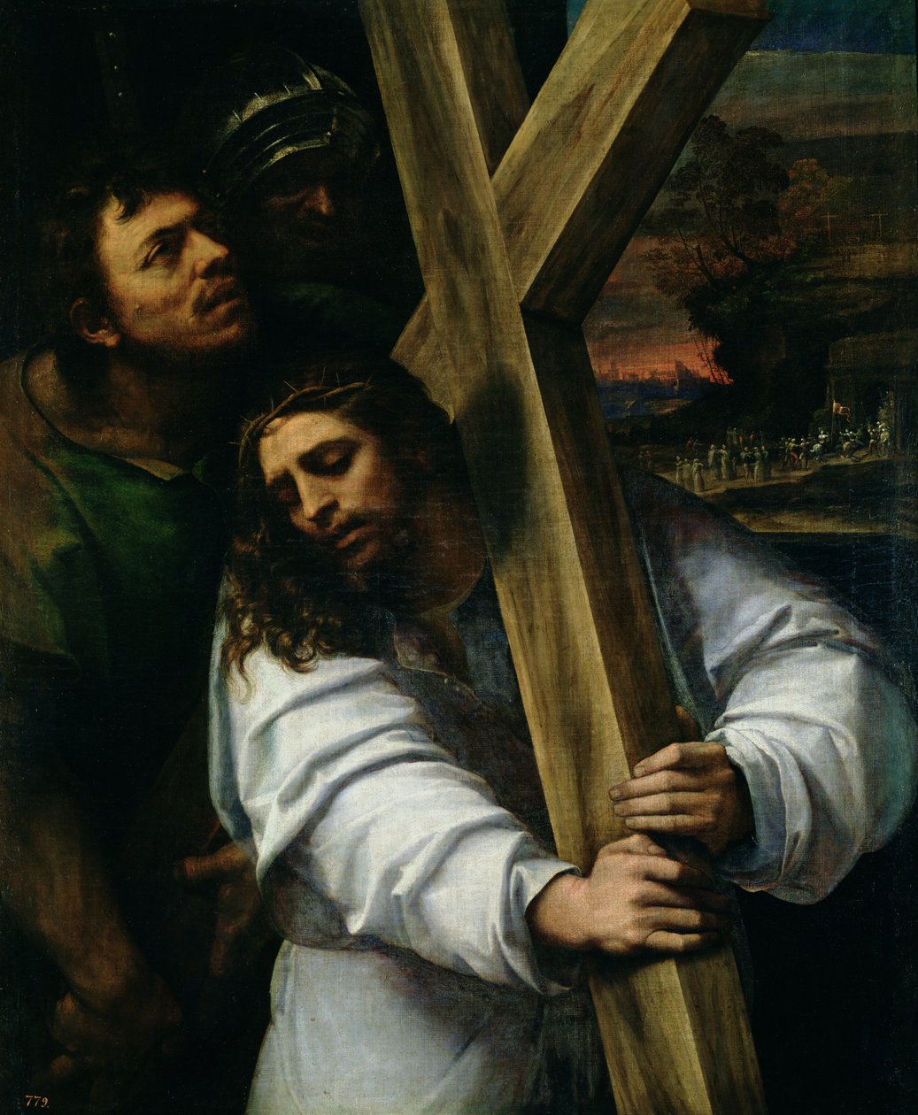 Jesus bærer korset, ca.1535 af Sebastiano del Piombo