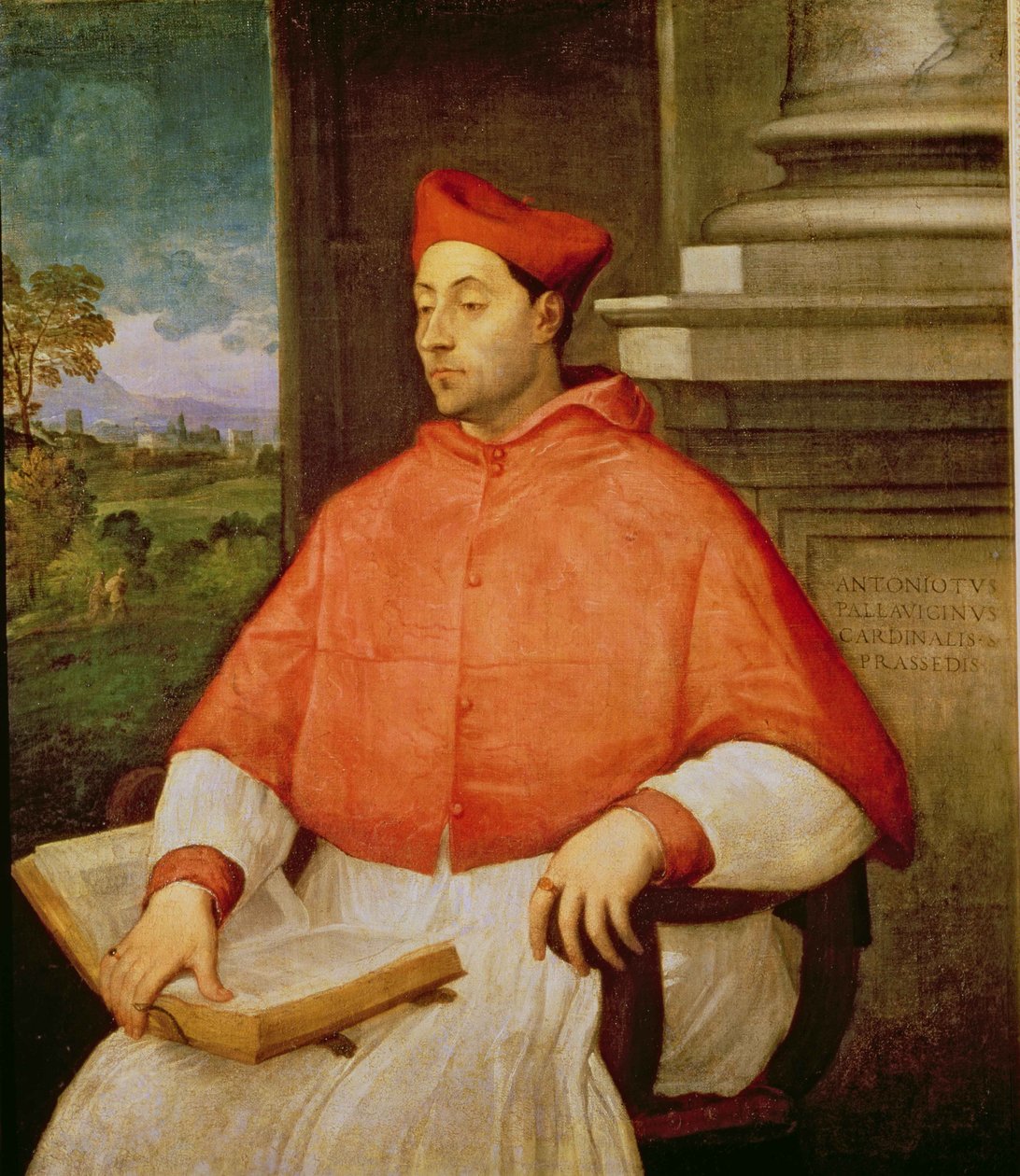 Portræt af kardinal A. Pallavicini, 1512 af Sebastiano del Piombo