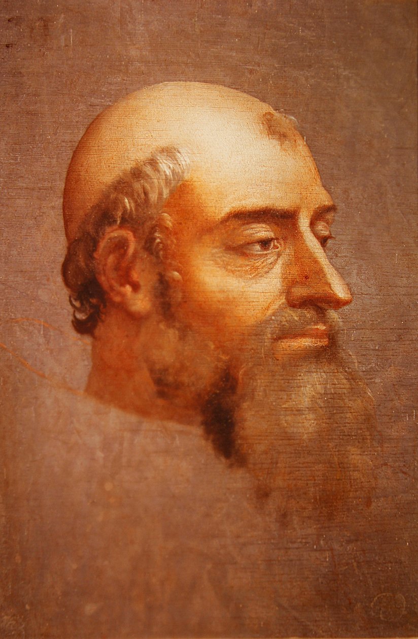 Portræt af Clement VII (olie på skifer) af Sebastiano del Piombo