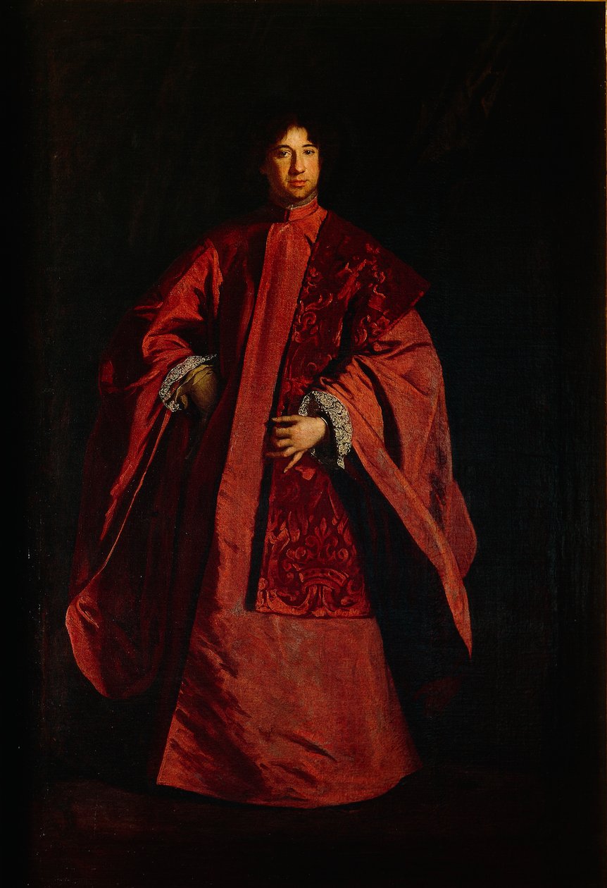 Portræt af prokurator Gerolamo Querini Stampalia, af Sebastiano Bombelli (1635-1719), olie på lærred af Sebastiano Bombelli