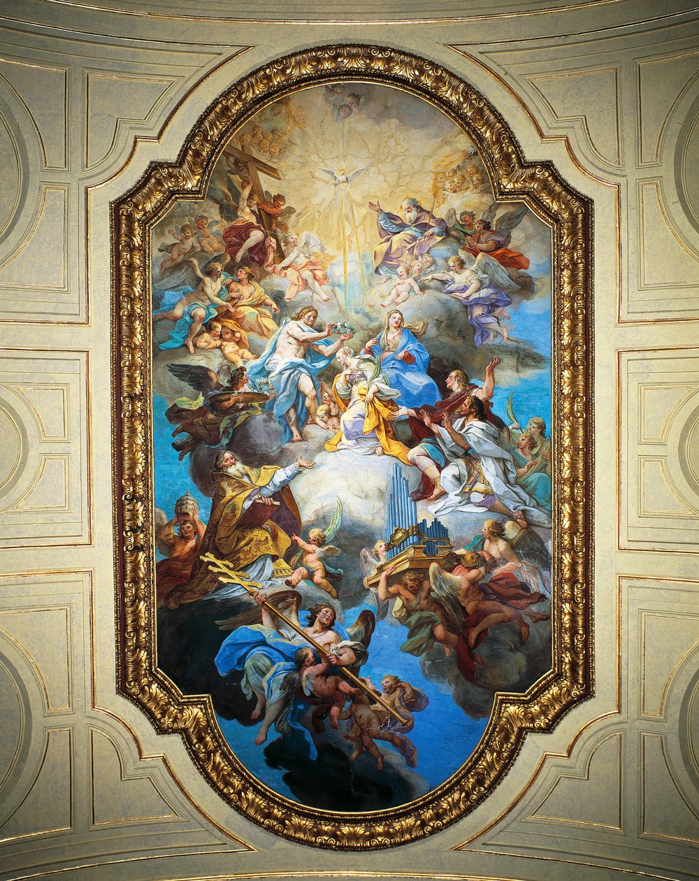 Kroningen af den hellige Cecilia af Sebastiano Conca