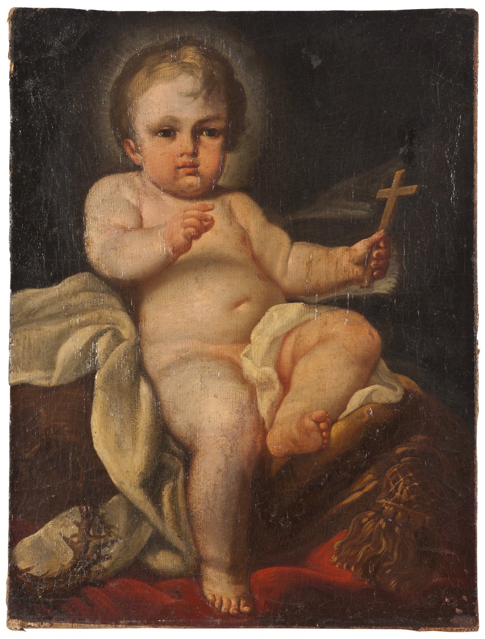 Das Christkind mit einem Kreuz af Sebastiano Conca