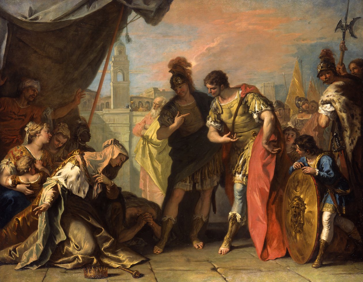 Alexander og familien af Darius, ca. 1708-1710 af Sebastiano Ricci