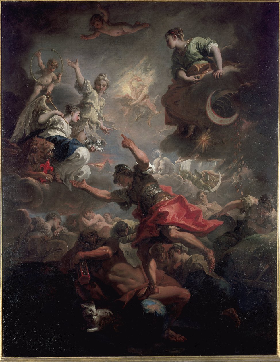 Allegori om Toscana (olie på lærred af Sebastiano Ricci