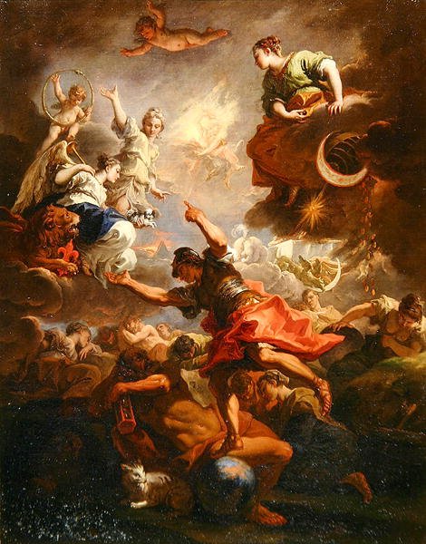 Allegory of Toscana, ca. 1706 (olie på lærred) af Sebastiano Ricci