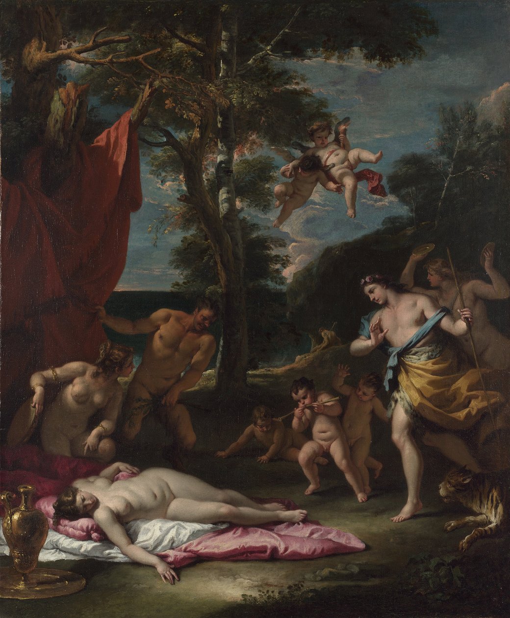 Bacchus og Ariadne, um 1700 af Sebastiano Ricci
