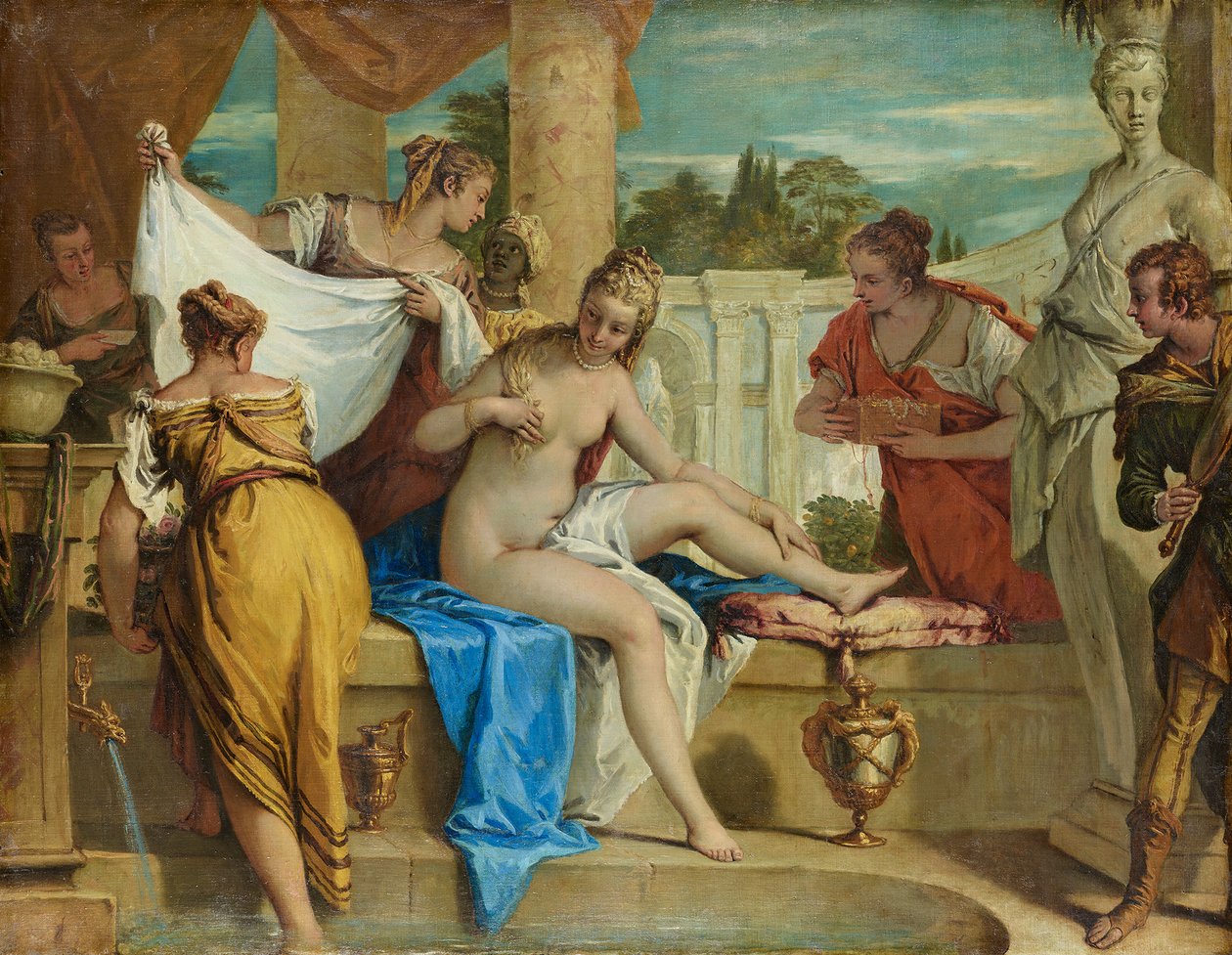 Batseba i badet af Sebastiano Ricci