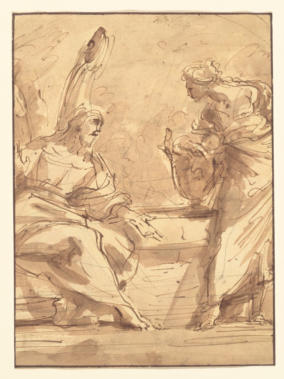 Christus und die Samariterin af Sebastiano Ricci