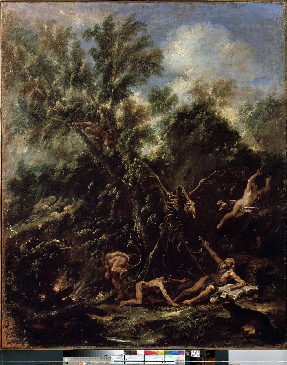 Sankt Anthonys fristelse (Fristelsen af ​​Sankt Antonius). Maleri af Sebastiano Ricci (1659-1734) af Sebastiano Ricci