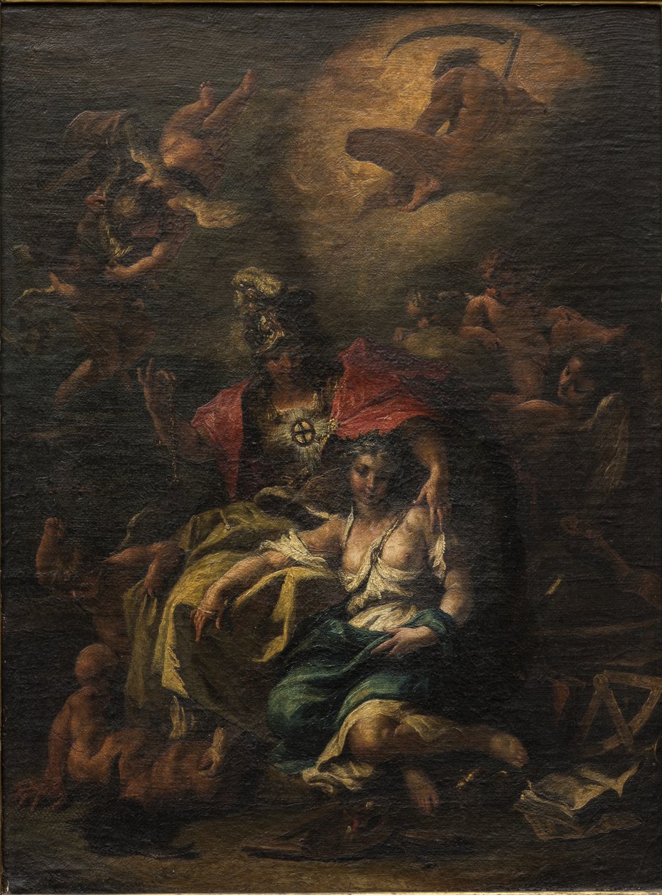Minerva (olie på lærred) af Sebastiano Ricci