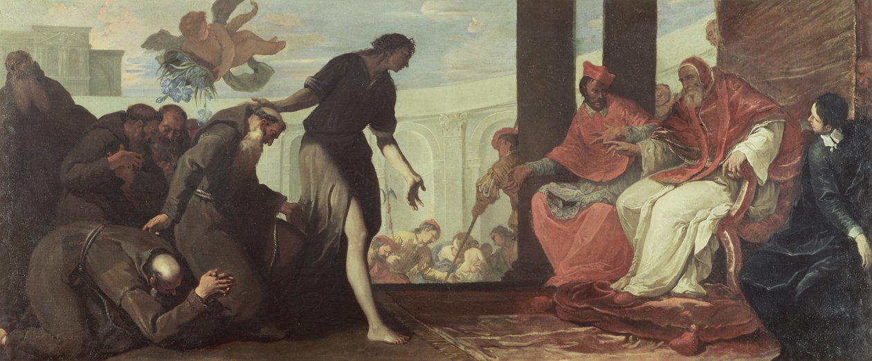 Paul III godkender kapucinerordenen af Sebastiano Ricci