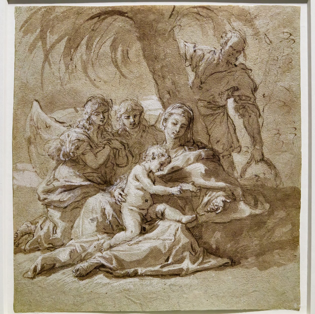 Hvil under flugten til Egypten af Sebastiano Ricci