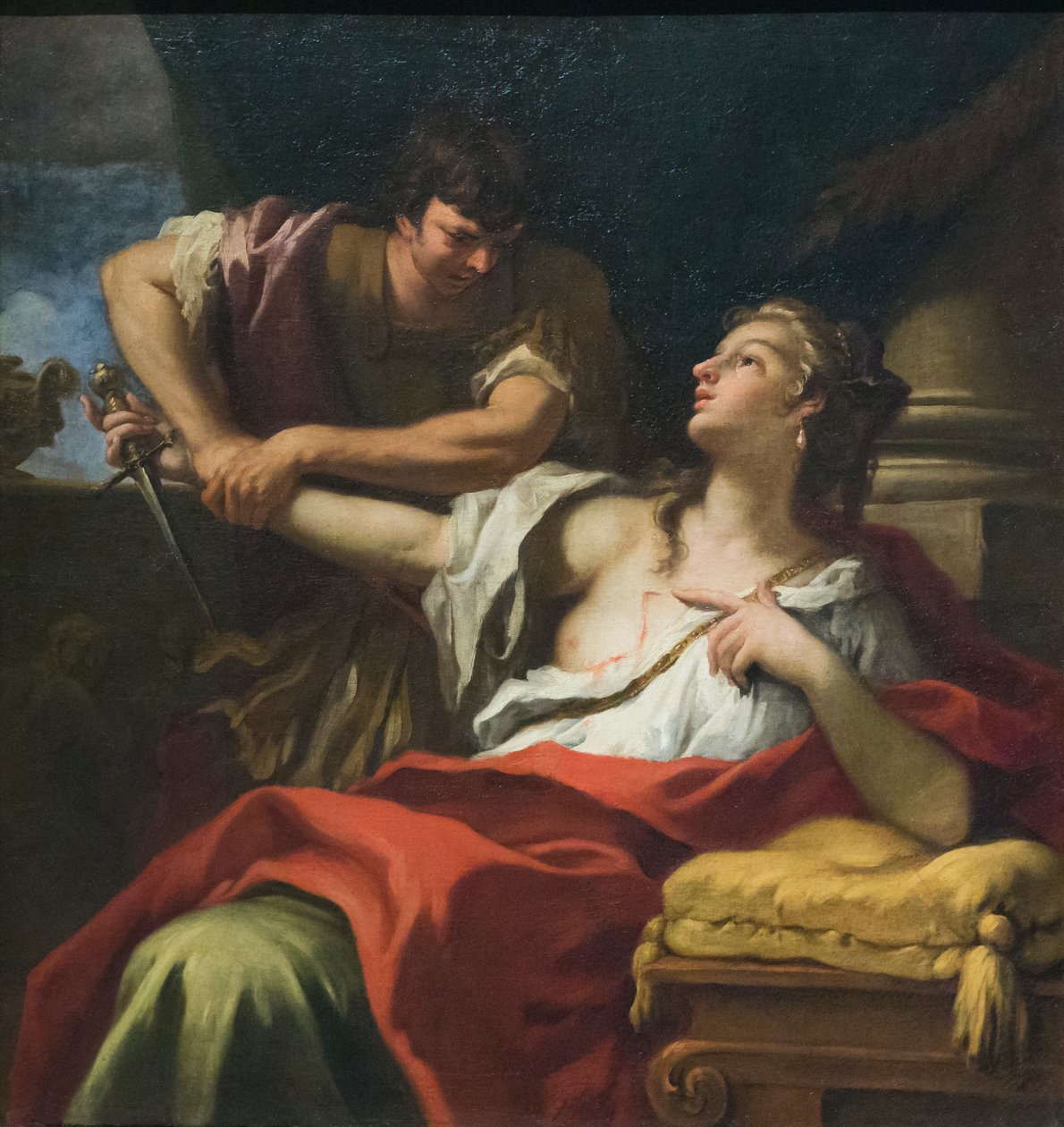 Romerske Lucretia, slutningen af det 17. århundrede (olie på lærred) af Sebastiano Ricci