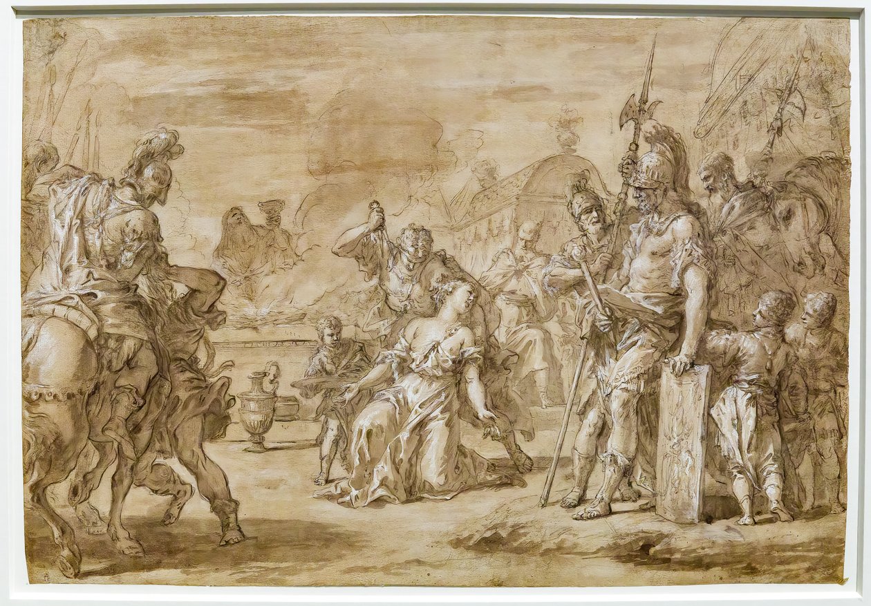 Ofring af Polyxena af Sebastiano Ricci
