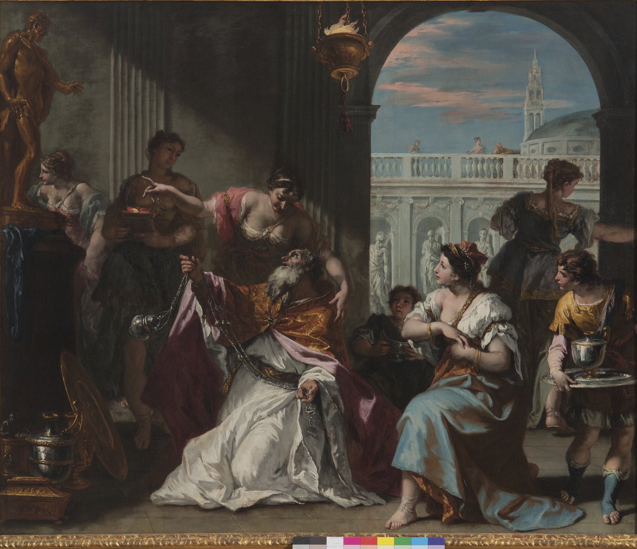 Salomon forguder idoler, ca. 1724 af Sebastiano Ricci